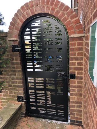 Bespoke Metal Garden Gate to match driveway gate