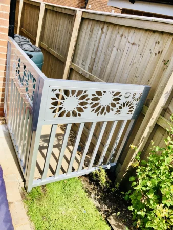 Floral Fusion Design Part Traditional Bar Fencing Made to Measure