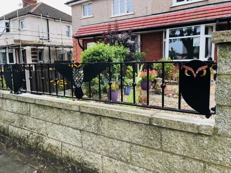 Owl Themed Metal Fencing Designed and Fitted Showcase
